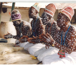 group of people on a traditional event