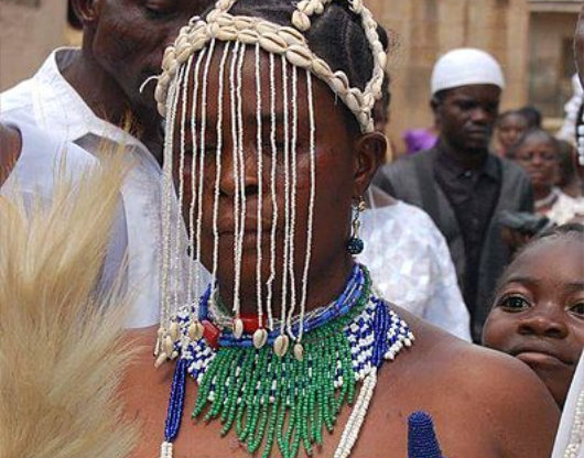 woman in tribal outfit