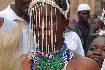 female on a traditional event