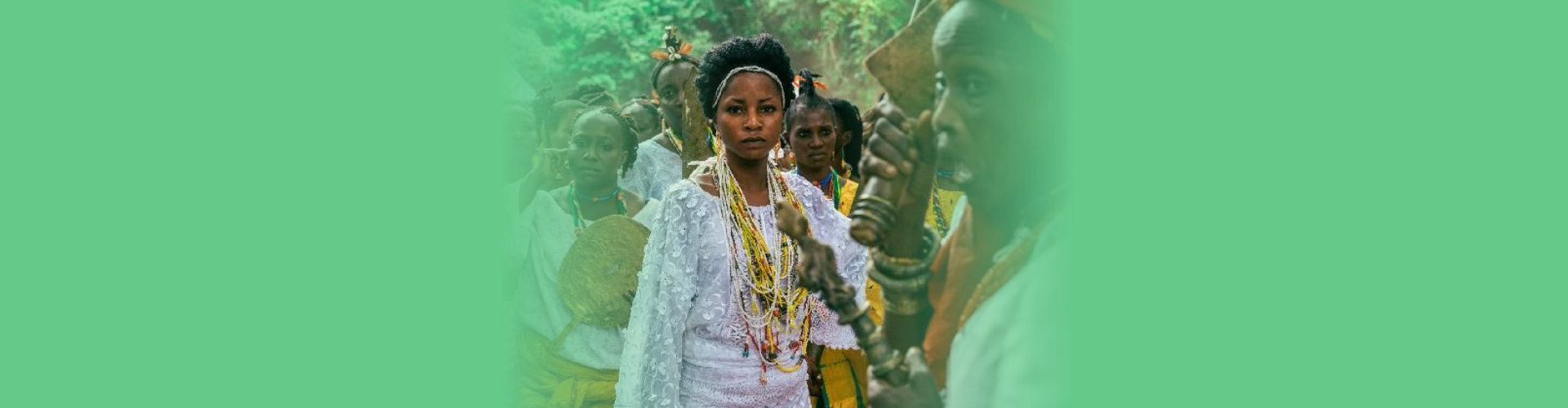 woman on a native dress